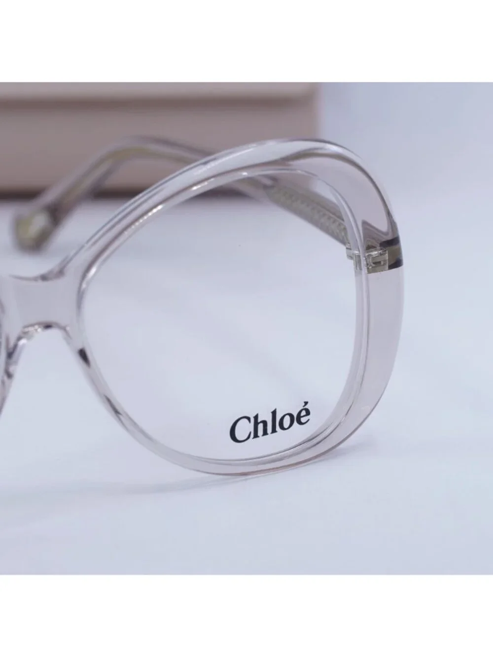 Chloe CH0011O 002 Butterfly Eyeglasses - Transparent Pink 56mm
